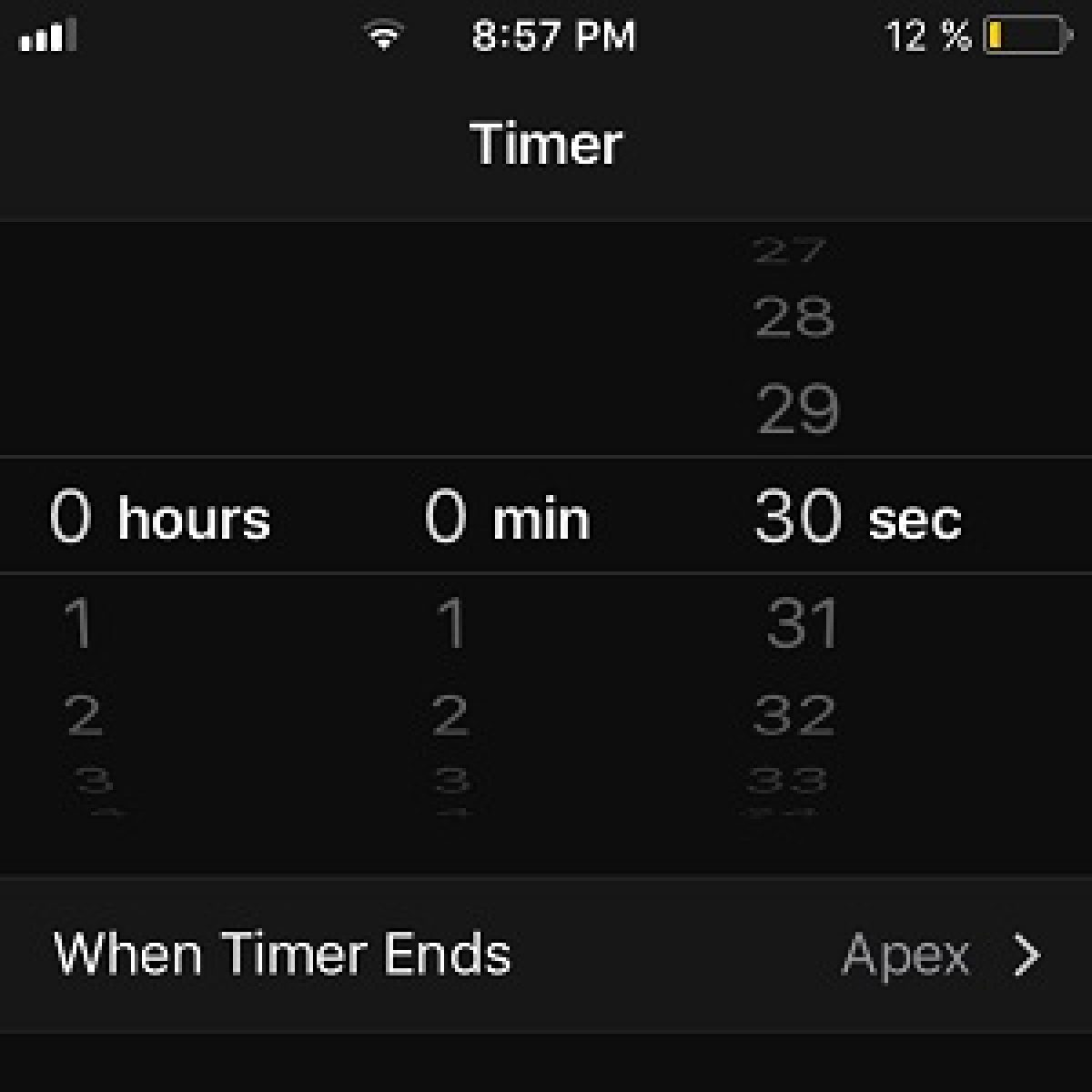 iPhone Countdown Timer Receives Precision In iOS