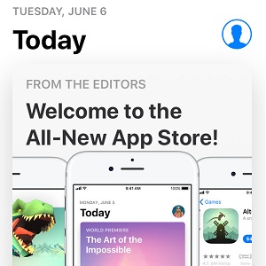 iOS 11 new App Store home screen.