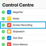 iOS 11 screen recording feature in control center settings