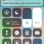 iOS 11 screen recording video saved to photos notification