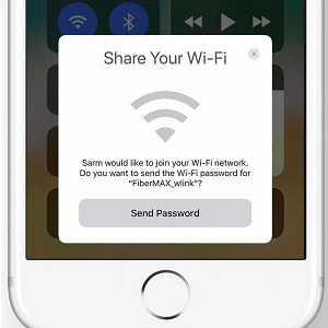ios 11 share your wi-fi feature