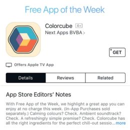 colorcube free app of the week
