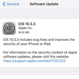 ios 10.3.3 software update screen