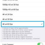 iphone 8 ios 11 record video settings