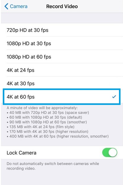 paddle Flourish floating How To Record 4K Videos At 60 FPS On iPhone 8, iPhone 8 Plus And iPhone X