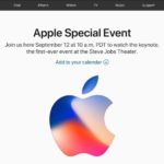 iphone x special event live stream page