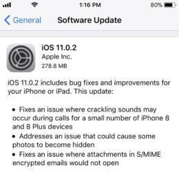 ios 11.0.2 software update