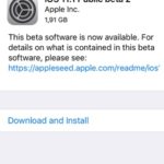 ios 11.1 Public beta 2 software update screenshot