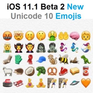 ios 11.1 beta 2 unicode 10 emojis