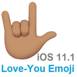 ios 11.1 love-you emoji