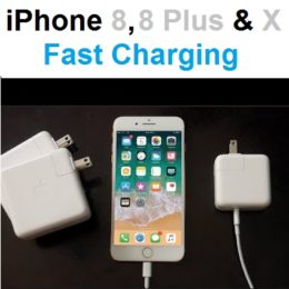 iphone 8, 8 plus and x fast charging