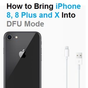 iphone 8 and the dfu mode