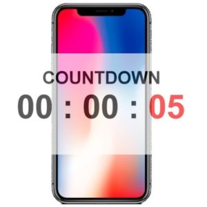iphone x pre-order countdown timer