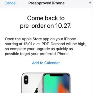 preapproved iphone upgrade screen