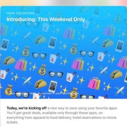 App Store's 'This Weekend Only' savings campaign.