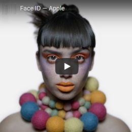 Apple iPhone X Face ID ad.