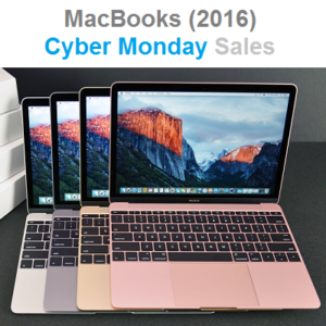 Cyber Monday sales for 2016 MacBooks.