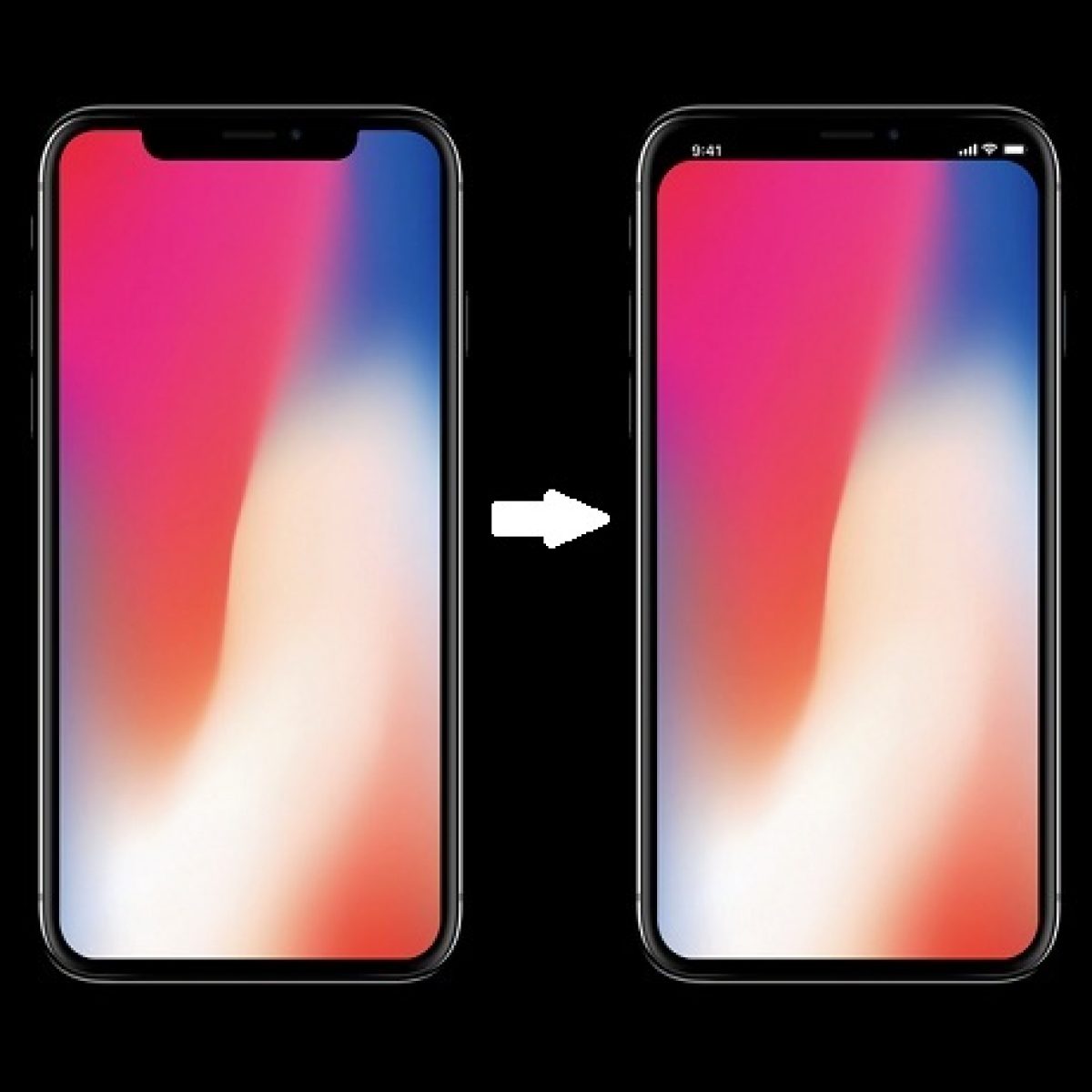 Trick To Remove The iPhone X Notch From Home And Lock Screen