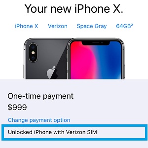 how to purchase an unlocked iPhone x from apple online store