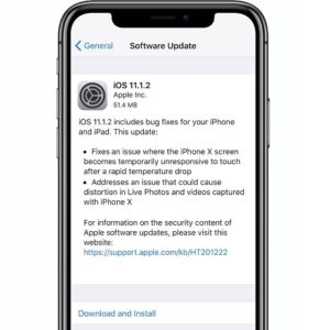 iOS 11.1.2 iPhone X software update