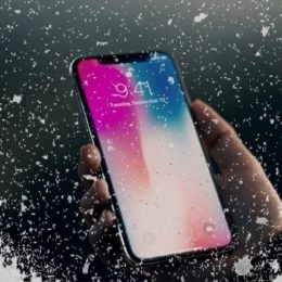 iphone x exposed to snow and cold