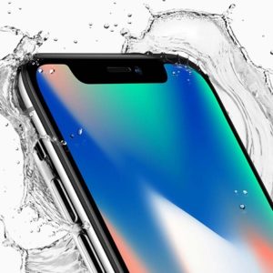 iphone x in contact with water
