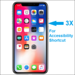 triple-click iphone x side button for accessibility shortcut