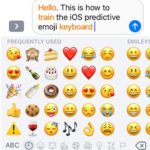 how to train the iOS predictive emoji keyboard