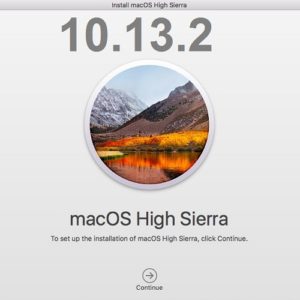 macOS High Sierra 10.13.2 Software Update.