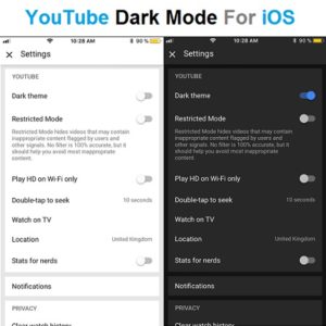 YouTube Dark Mode for iOS