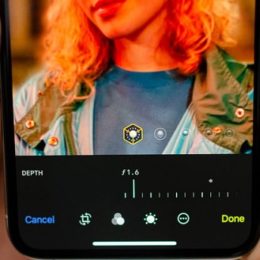 iphone xs portrait mode depth control feature