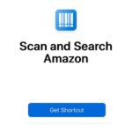 scan and search amazon shortcut for ios 12
