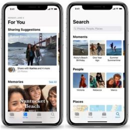iOS 12 Photos app For You tab and Search suggestions