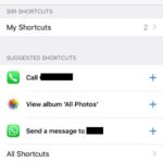 iOS 12 Siri shortcuts in settings