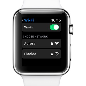 connecting to wi-fi network from apple watch
