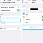 how to delete mail account on iphone