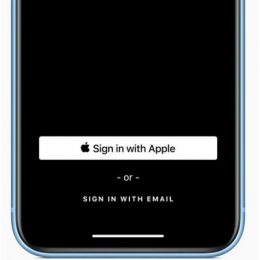 Sign in with Apple new iOS 13 feature.