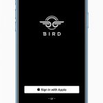 sign in with apple option on bird app for ios