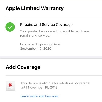 can you purchase applecare online