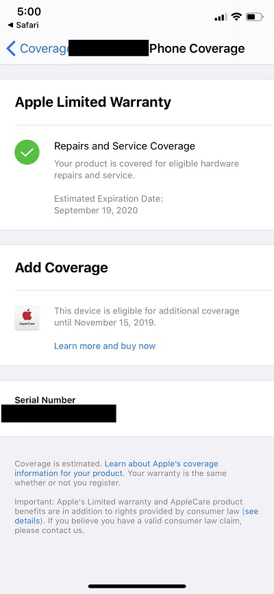 applecare plus for macbook pro 15 bought online
