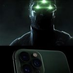 iphone 11 pro three-lens camera and splinter cell