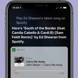 asking siri to play song on spotify
