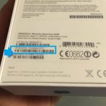 iphone 6s serial number on backside of packaging box