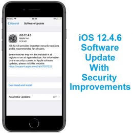 iOS 12.4.6 Software Update for older iPhone and iPad models