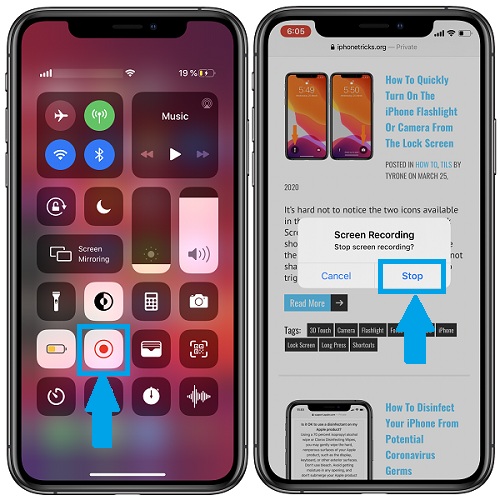 2 Quick Tips To Stop The Screen Recording On Your Iphone