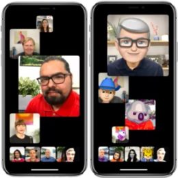 Group FaceTime call on iPhone with Prominence feature On