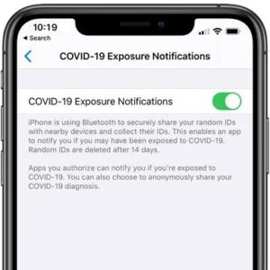 iPhone new COVID-19 Exposure Notifications feature