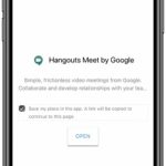 using Hangouts Meet via iPhone Safari browser