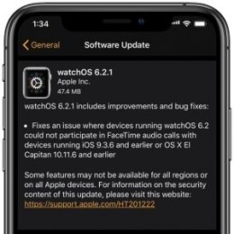 watchOS 6.2.1 software update fixes FaceTime bug
