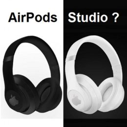AirPods Studio render in black and white colors